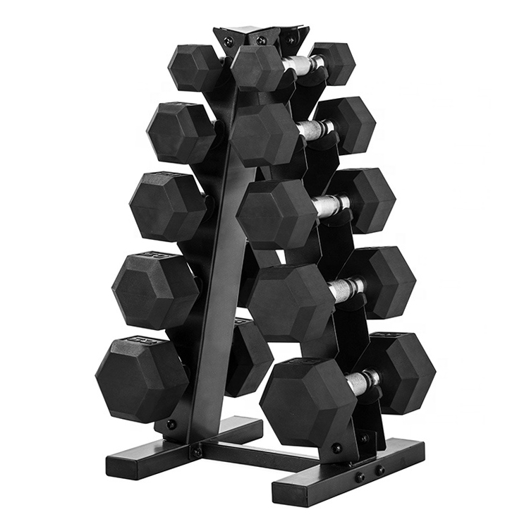 hex dumbbells rubber